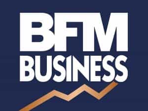 The logo of BFM Business