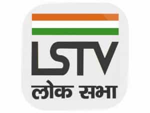 The logo of Lok Sabha TV