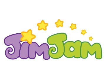 The logo of JIMJAM TV