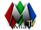 The logo of Mía TV