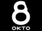 The logo of Okto TV