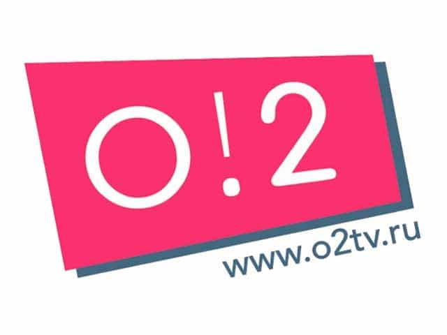 The logo of O2 TV