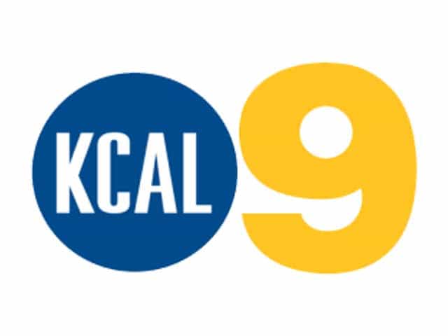 The logo of LA KCAL TV 9